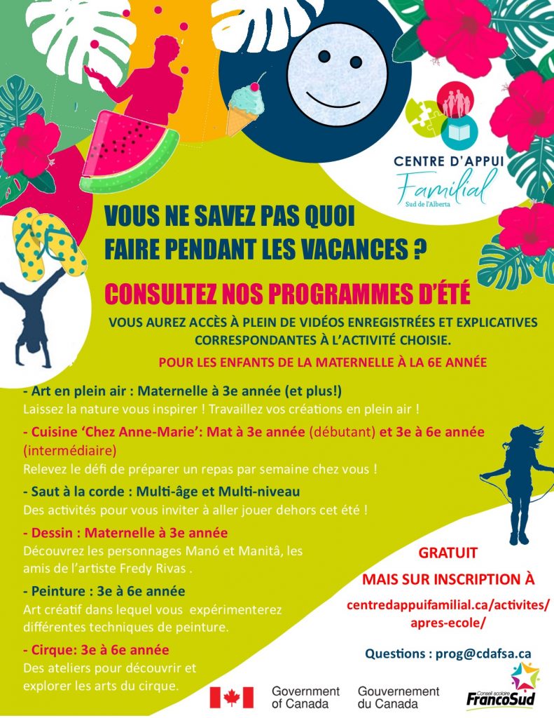 programmes d’été