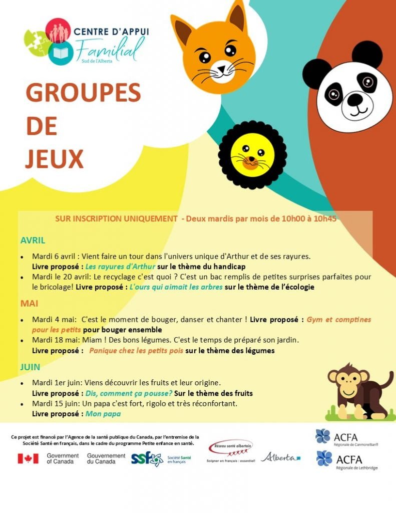 Groupe de jeu région site internet
