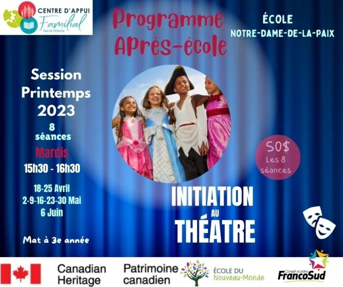Initiation au théâtre - Mat. à 3e année École Notre-Dame-de-la-Paix