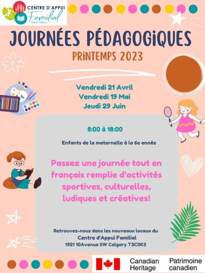 Journée pédagogique - Vendredi 21 Avril 2023