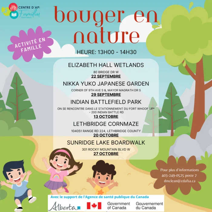 Bouger en nature - Lethbridge 2023