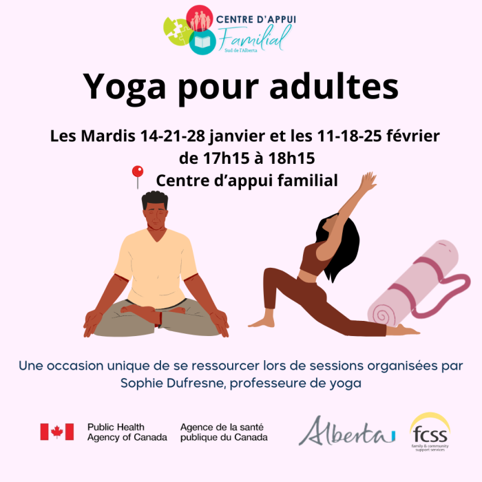 Yoga pour adultes - Hiver 2025