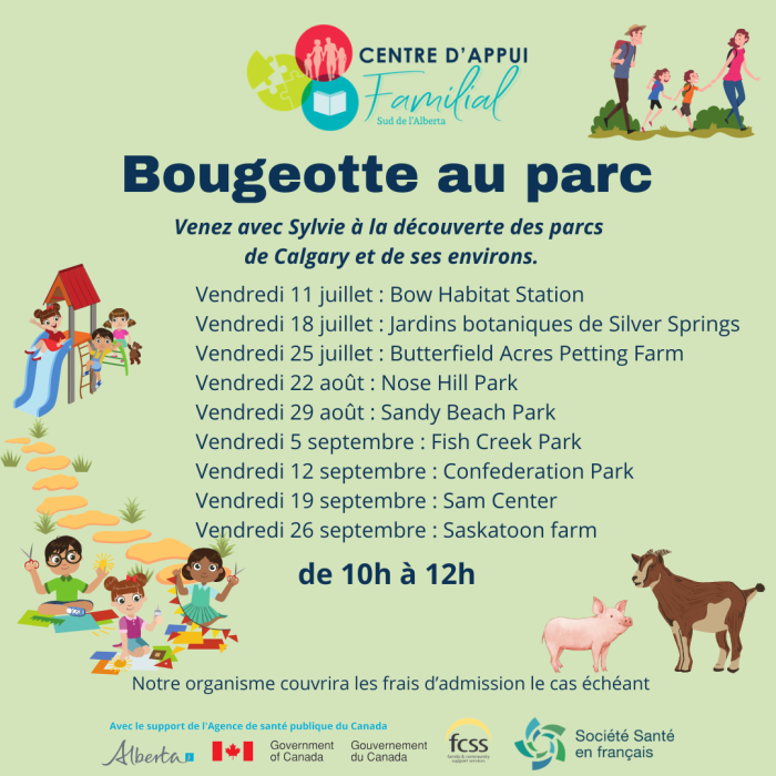 Bougeotte au parc - été 2025