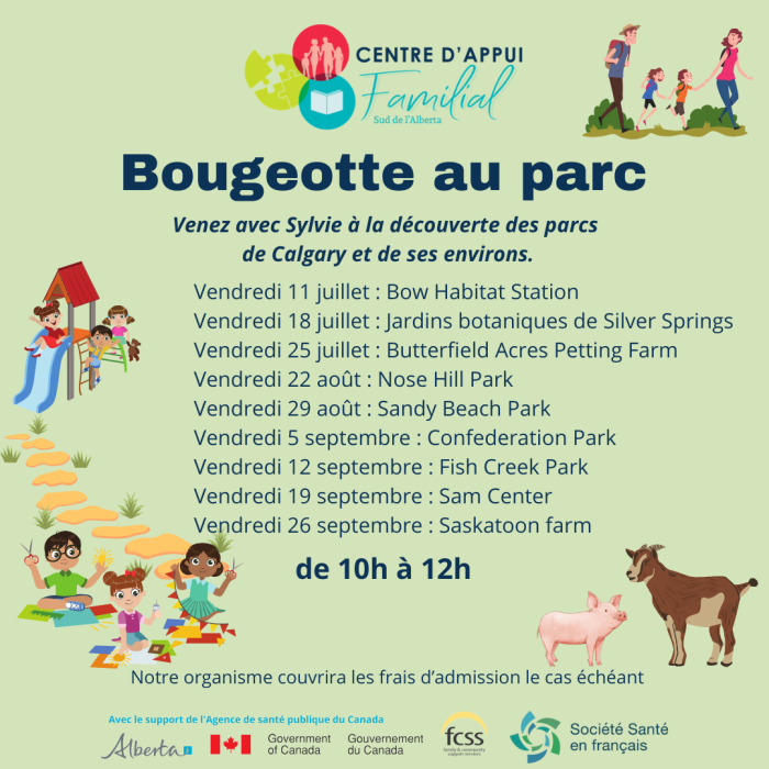 Bougeotte au parc - été 2025