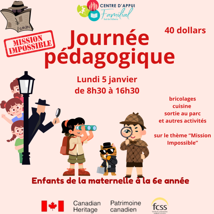 Journée pédagogique - 5 janvier 2026