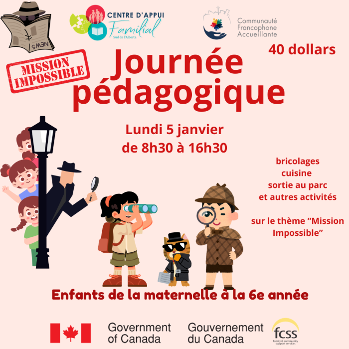 Journée pédagogique - 5 janvier 2026