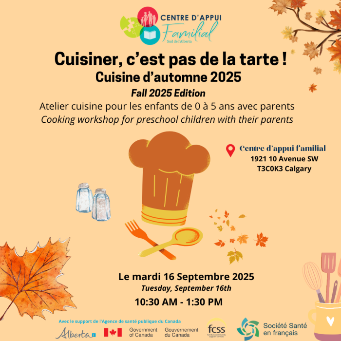 Cuisiner, c'est pas de la tarte ! - Automne 2025