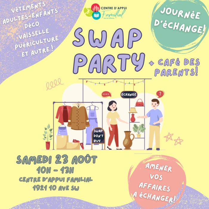 Café des parents et Swap Party - samedi 23 août
