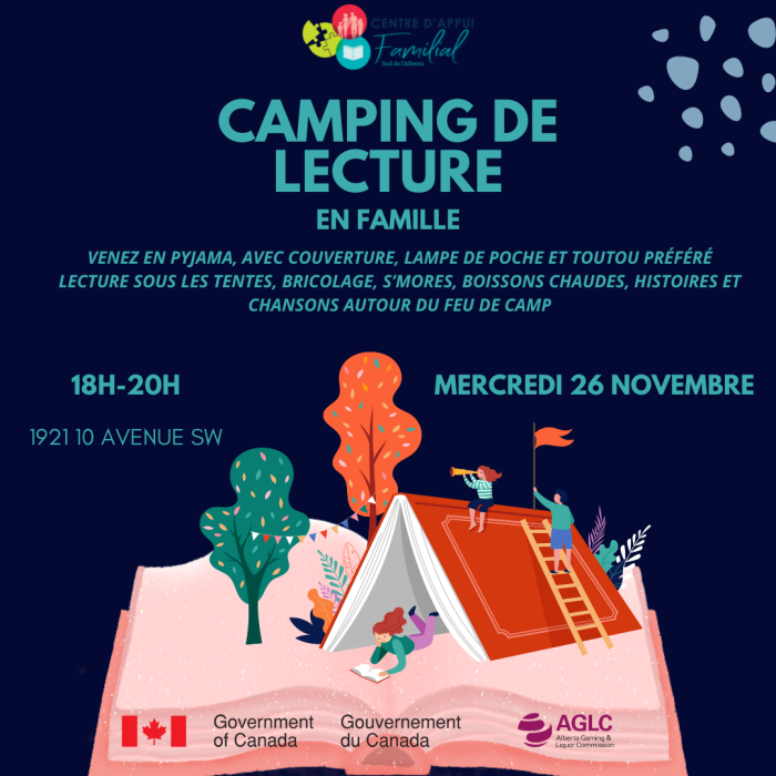 Camping de lecture en famille - 26 novembre 2025