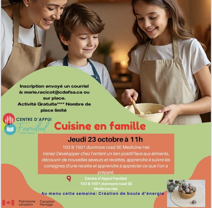 Cuisiner en famille - 23 octobre 2025