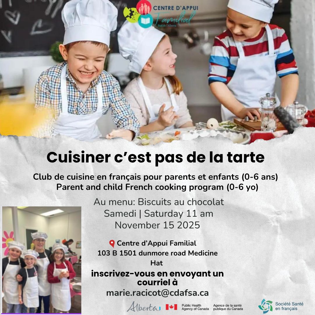 Cuisiner c'est pas de la tarte - samedi 15 novembre