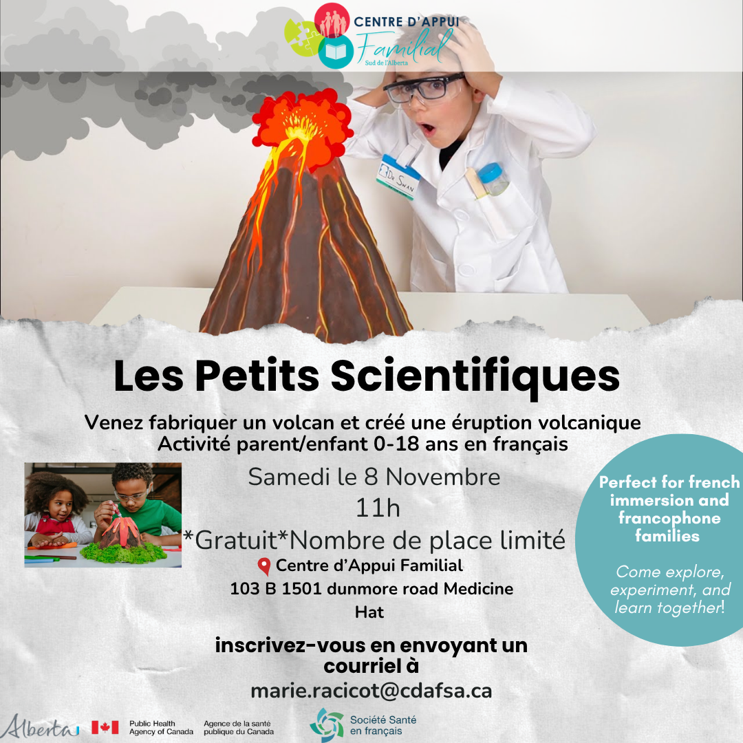 Les Petits Scientifiques- samedi 8 novembre - Medicine Hat
