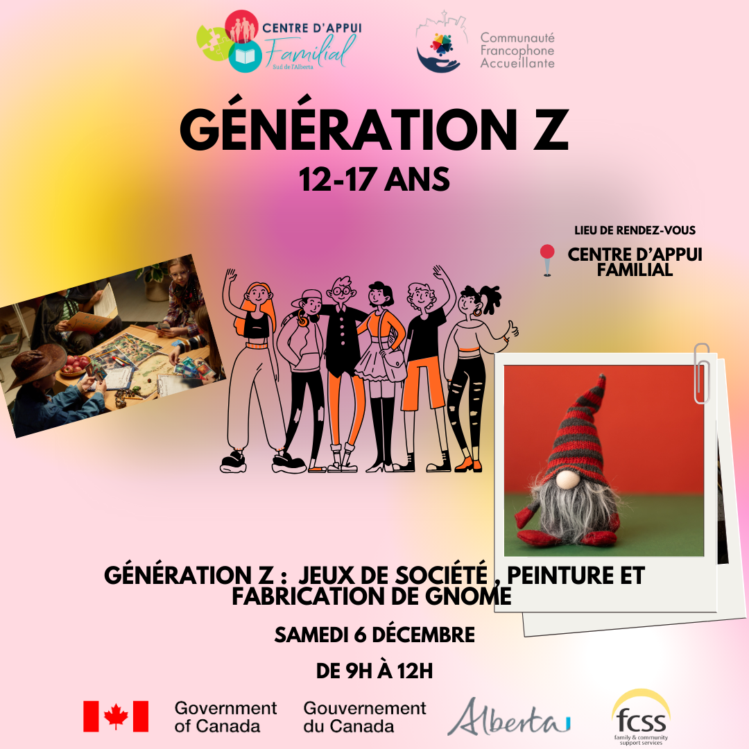 Génération Z : jeux de société , peinture et fabrication de gnomes (12-17 ans)🎲