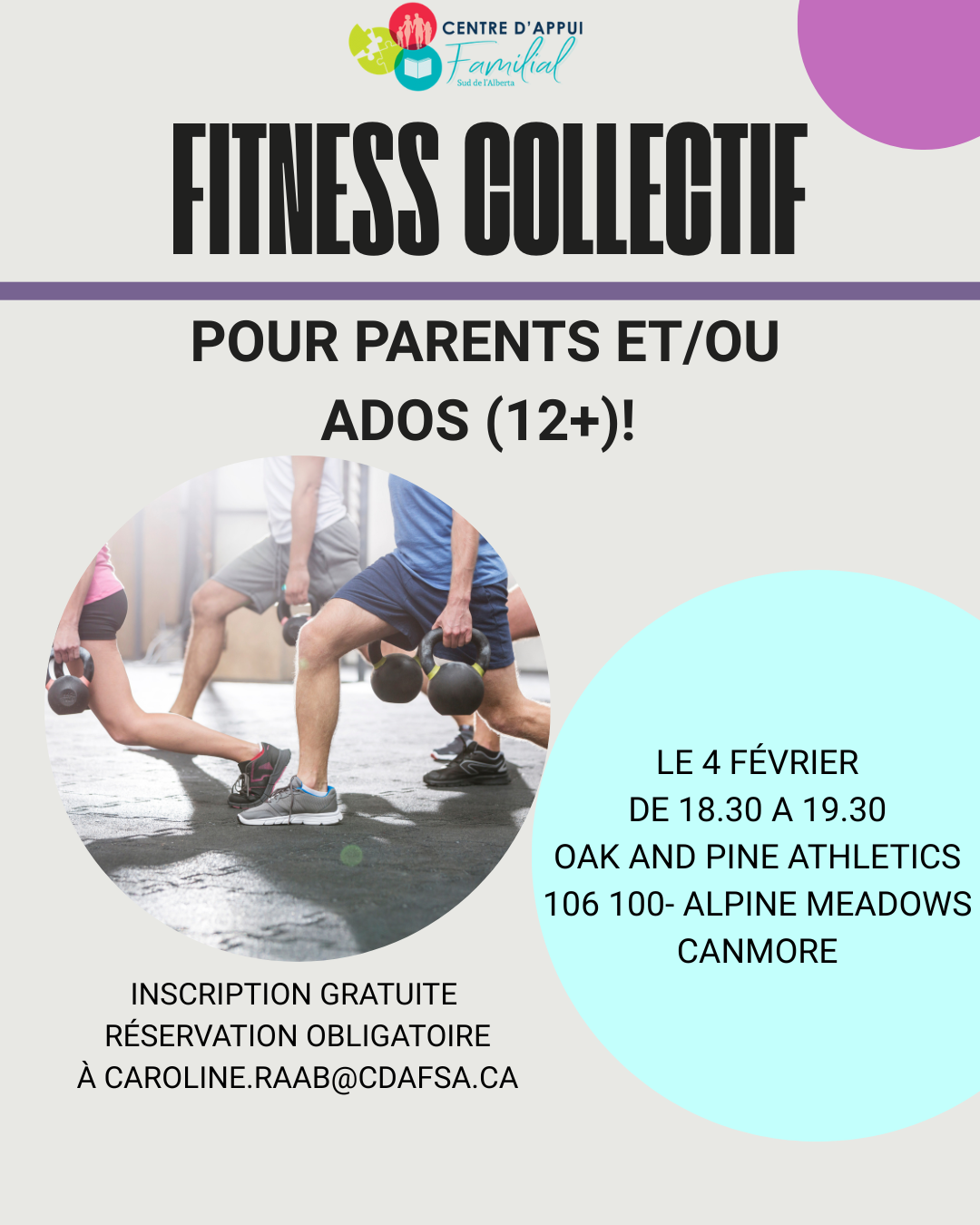 Fitness Collectif - Canmore - Mercredi 4 février 2026