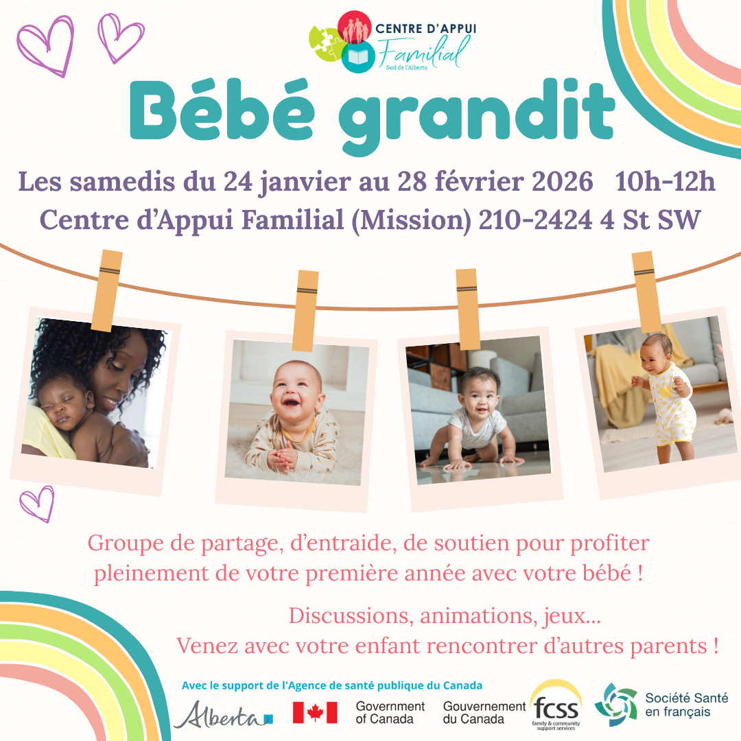 Bébé grandit - Janvier-Février 2026