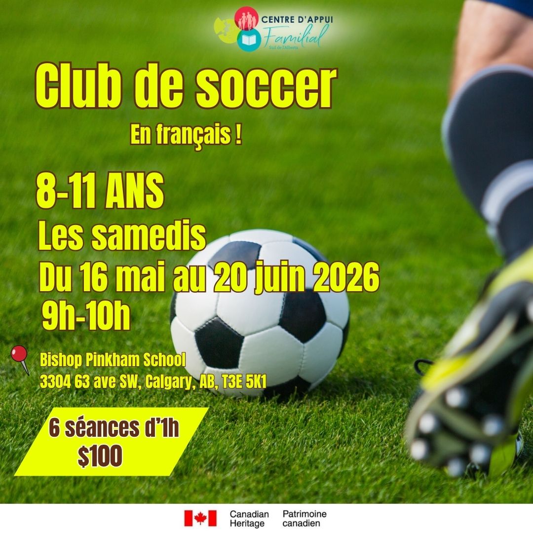 Soccer - 8 à 11 ans - Mai-juin 2026